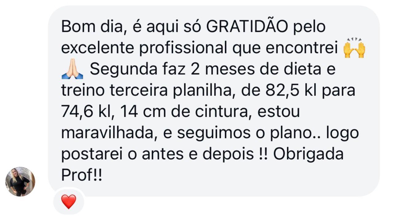 Depoimento de aluno sobre cardápio