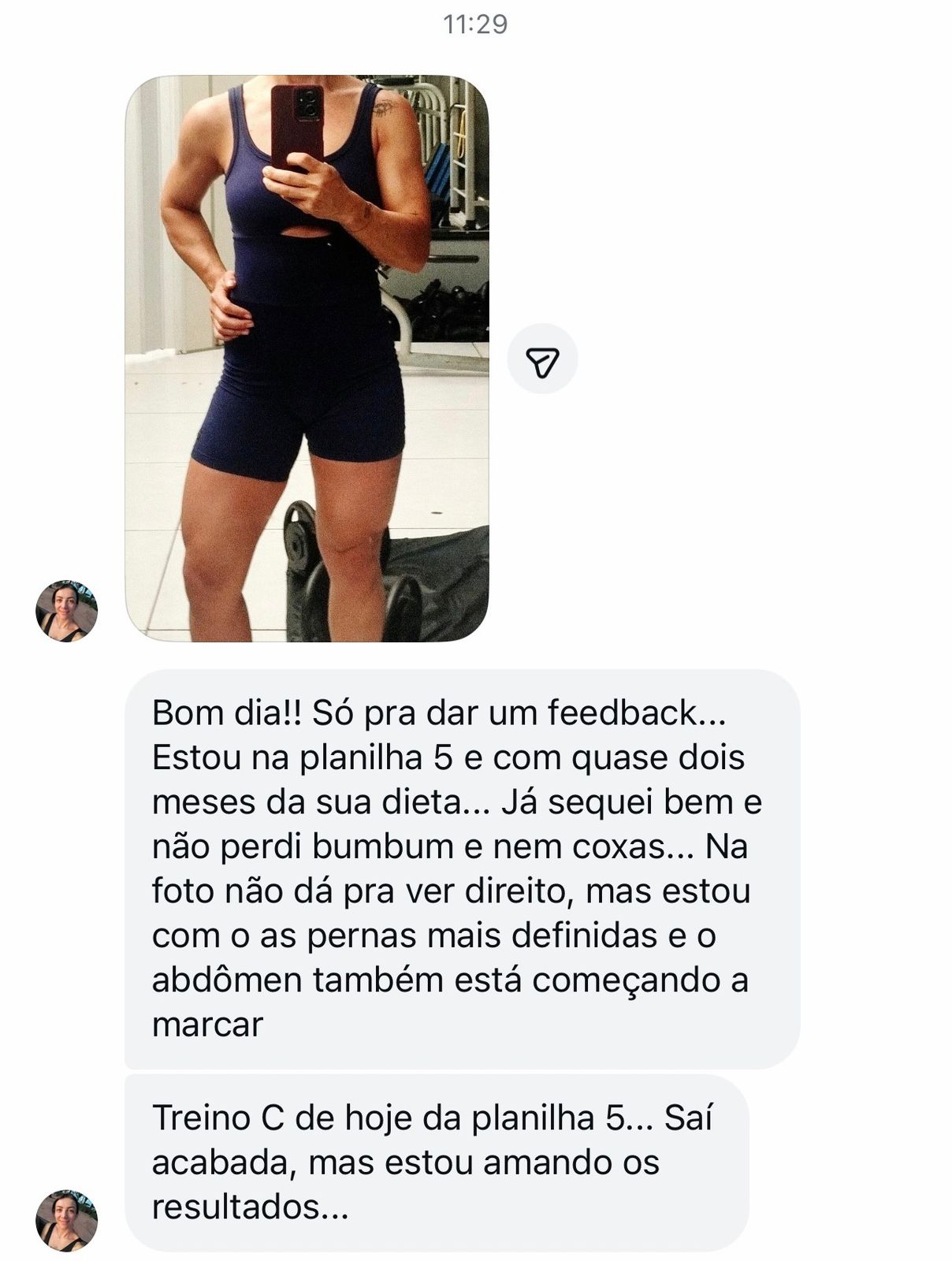 Depoimento de aluno sobre cardápio